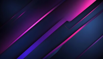 Wall Mural - A sleek, futuristic backdrop featuring a dark blue and pink purple gradient with diagonal stripe lines. The glowing dots add a sense of depth and modernity, perfect for business presentations.
