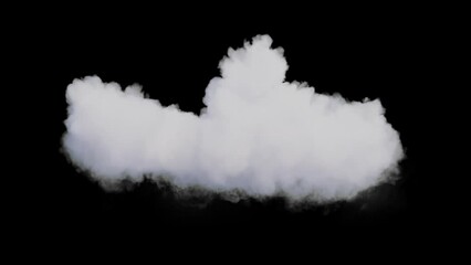 Wall Mural - Isolated White Cloud On Alpha