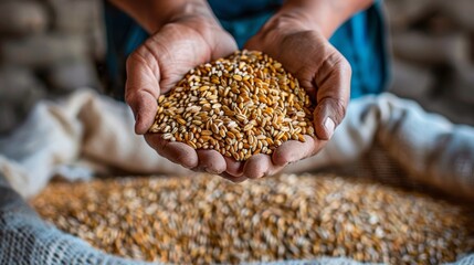 Poster - The handful of grains