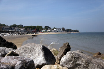 Wall Mural - View towards Puckpool from Springvale Beach on the Isle of Wight, Uk