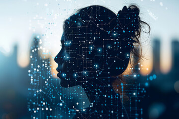 Wall Mural - Talent acquisition and leadership with Create a flat design image of a startup leader guiding the team through the talent acquisition process, with detailed interview scenes, recruitment tools,