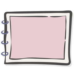 Sticker - Spiral notebook doodle transparent png