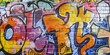 © QuietWord - wall paint graffiti art illustration in bright colorful color, cheerful joyful concept