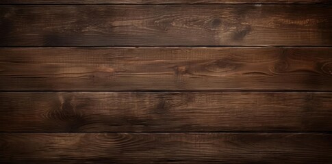 Wall Mural - dark wood floor textured background with a wooden wall in the foreground