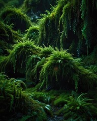 Wall Mural - fern in the woods