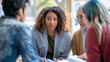© Maksym - Mental Health Awareness: Counselors and therapists offering information and support for mental health issues at a booth during a community health fair