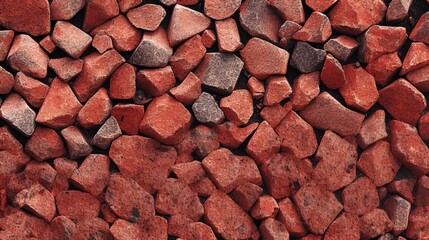 Sticker - Warm Red Rough Grainy Stone Texture Background