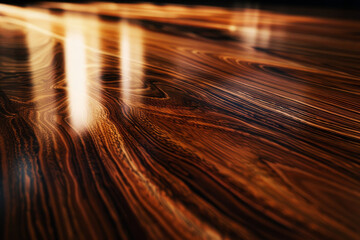 Wall Mural - the focus should be on the shine and smoothness of the surface, with lighting that highlights the wo