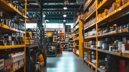 retail space in an auto parts store