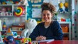 © Marta B - The preschool teacher smiles