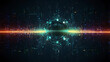© Artistic Visions - AI-Powered Abstract Futuristic Data Background with Cyber Elements and Big Data Visualization