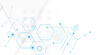 © Zero Degree - Vector white technology hexagon background. Geometric hexagon. Computer network concept.