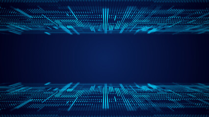 Wall Mural - abstract technological background. digital information. the concept of big data. 3d rendering.