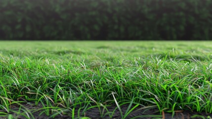 Wall Mural - The lawn is transparent and used for product presentations.