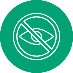 Sticker - No illegitimate line circle icon