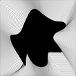 © Iyrin - Square liquid line shape frame blend for badges, tag, label, logo