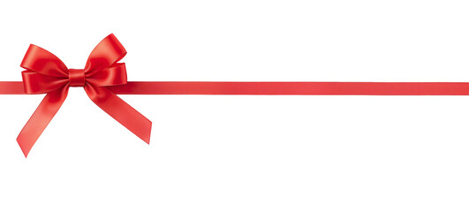 Wall Mural - ribbon bows on a transparent background