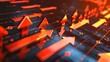 © Sirathee - A 3D rendering of a stock market graph with arrows indicating bullish and bearish trends