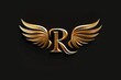 © Fotograf - A stylized letter 'R' with wings on a dark background, often used as a symbol or logo