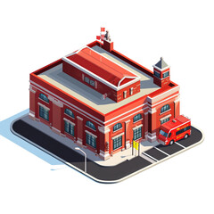 isometric view of building