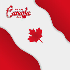 Wall Mural - Canada day background or banner design template celebrated on July 1st. Canada independence day background