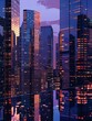 © Johannes - Reflective skyscrapers business office building.
