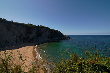 Beach of Liencres, Costa Quebrada, on a sunny day