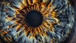 © Bi - Close-up of a striking human eye with detailed iris Generative AI image