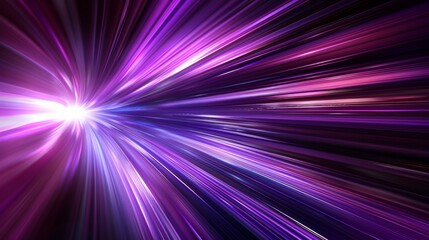 Wall Mural - vibrant warp speed effect with swirling streaks of purple light converging into a bright center.
