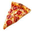 © Suwanlee - A slice of pizza with pepperoni, cheese and tomato sauce isolated on transparent background