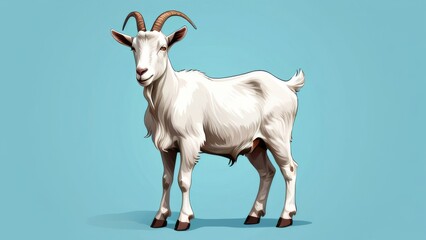 Wall Mural - goat on the beach