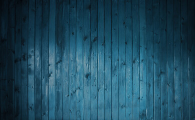 Wall Mural - wooden wall, blue background