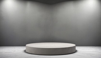 Wall Mural - podium with gray background