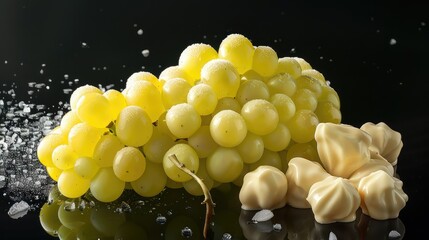 Poster - bunch of yellow grapes