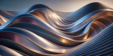 Wall Mural - Abstract waves futuristic background. minimalism, gradients.