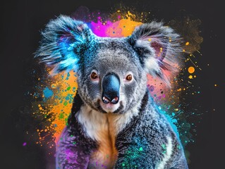 Wall Mural - koala bear in a tree