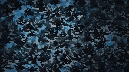 
camouflage blue background military texture, dark army wallpaper