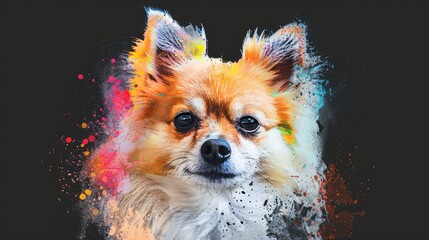 Wall Mural - red fox terrier