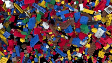 Dynamic Colored Building block transition 3 Diagonal wipe.