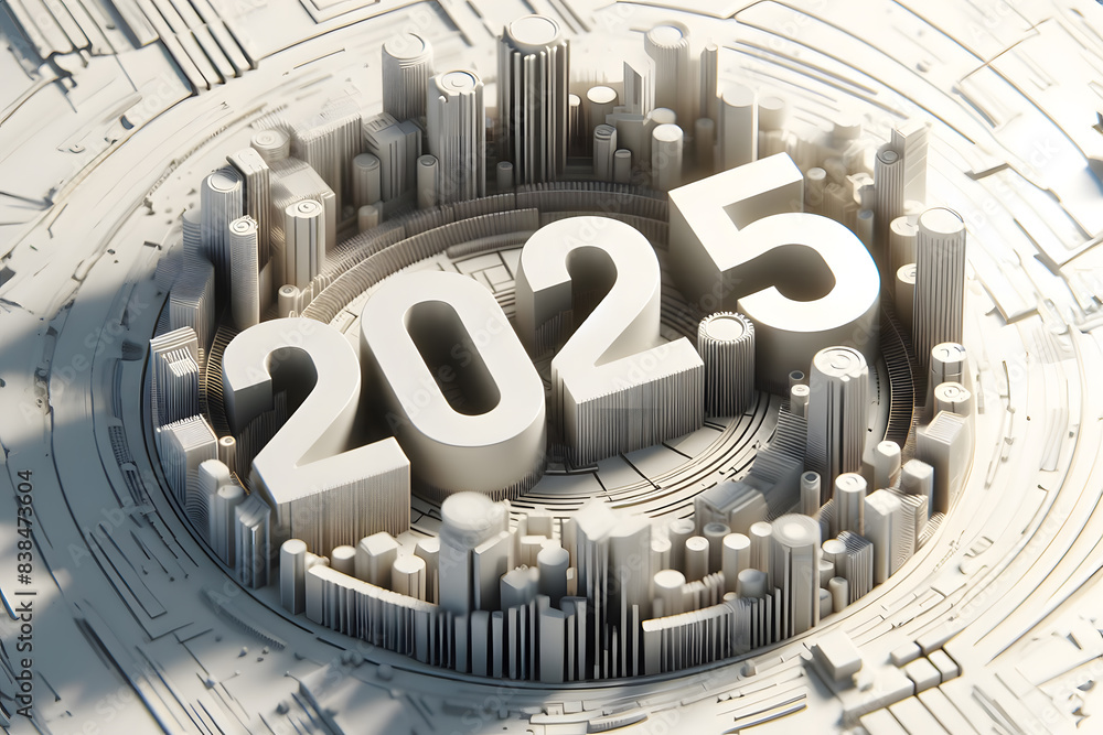 Illustration Stock Digital Art Of A Modern City In The Year 2025 1000 F 838473604 E73aOYurxI6f94DPaUhRGzh4tZjFwLZc