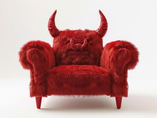 Wall Mural - red devil mask