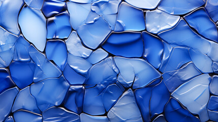 A Shimmering Mosaic of Sea Glass: A Textured Background in Vibrant Blues