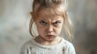 © Popelniushka - Child Mad. Upset Boyish 4-Year Old Girl Expressing Frustration and Anger