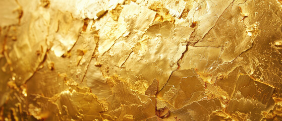raw gold stone texture surface material close-up with beautiful sparkling shiny bokeh light wide background