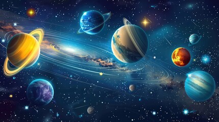 Wall Mural - planet in space