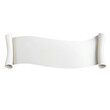 © Osc AI - Blank white ribbon scroll isolated on white background, transparent background