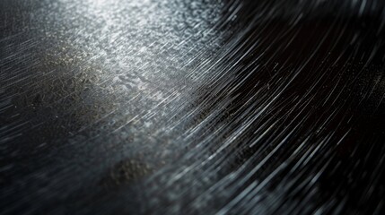 Wall Mural - fine scratches and swirl marks adding a matte quality to the dark metallic sheen of this anodized al