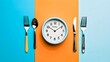 © Karen - Intermittent Fasting Concept with Clock