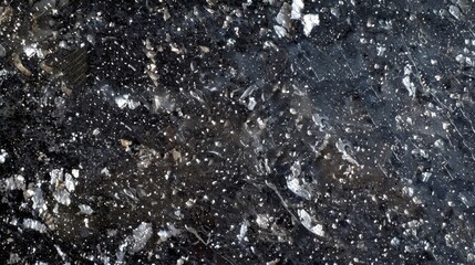 Wall Mural - Black granite with silver specks