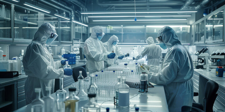 Scientists in Laboratory Conducting Research